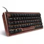 Teclado Sharkoon 100068100 Office USB QWERTZ alemão madeira 61 teclas RGB LED