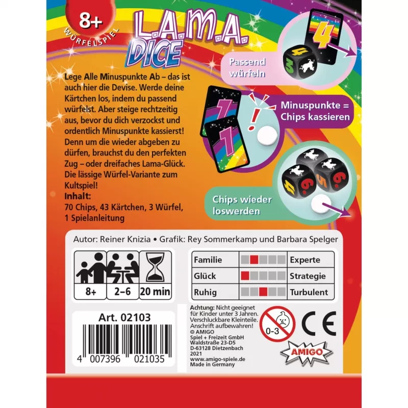 Jogo de dados LAMA