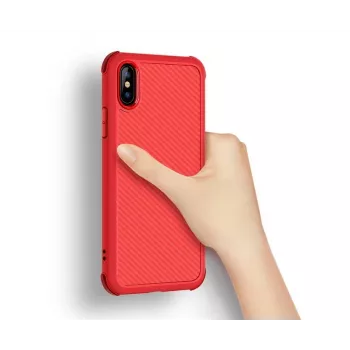 Capa resistente a choques Devia Shark1 para iPhone XS Max (6,5) – vermelho