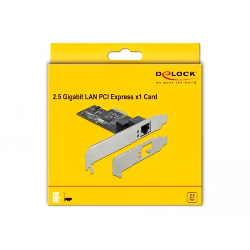 Placa de rede DeLOCK 89564 interna Ethernet 2500 Mbit/s