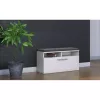 Módulo superior para sapateira e shop RIVA SZAFKA BIEL — fechado, branco, aglomerado, 850×460 mm