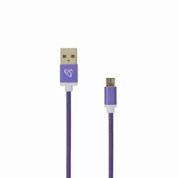Sbox USB->Micro USB M/M 1m USB-10315U roxo ameixa