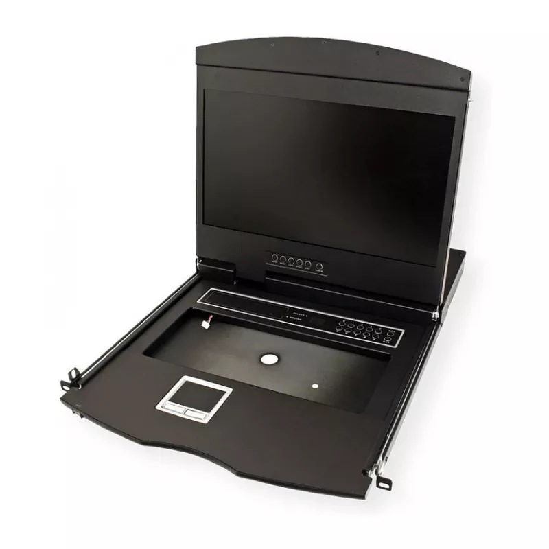 VALUE 26.99.0190 Consola KVM de 19 polegadas, 8 portas, USB, disposição do Reino Unido