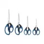 Tesoura de escritório WEDO 989 10 corte reto preto azul