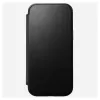 Capa tipo carteira para telemóvel Nomad NM01675785 para telemóveis Apple, compatível com até 17,5 cm (6,9 polegadas), preta, 3 compartimentos para cartões, suporte de mesa