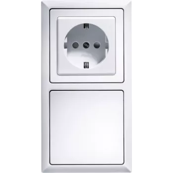 ELTAKO R2-white 5 moldura dupla branca (30000310)