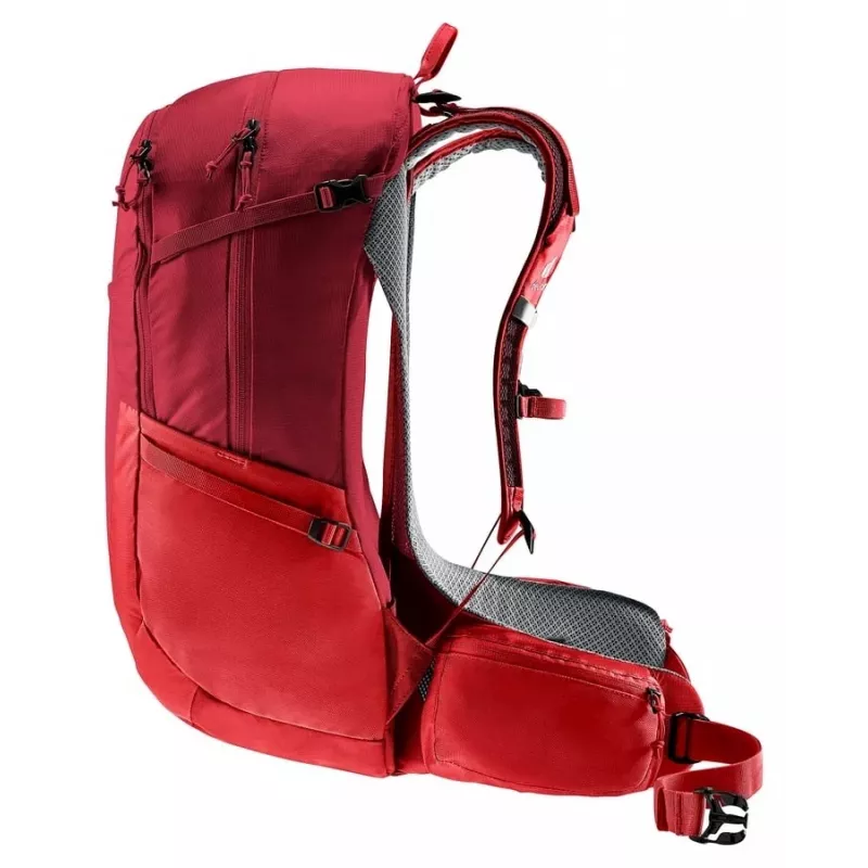 Mochila de caminhada Deuter Futura 27 mulher vermelha