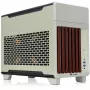 Caixa mini THERMALTAKE TR100 WS Matcha verde, design compacto, suporte para mini-ITX/microATX