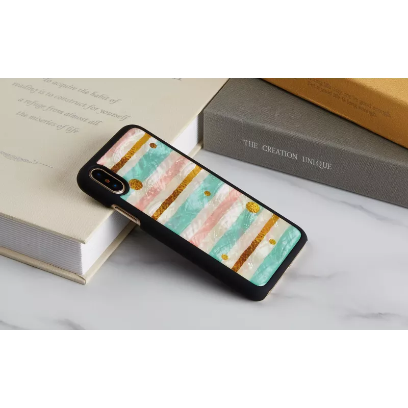 iKins Pop Mint capa para iPhone XS/X, preta