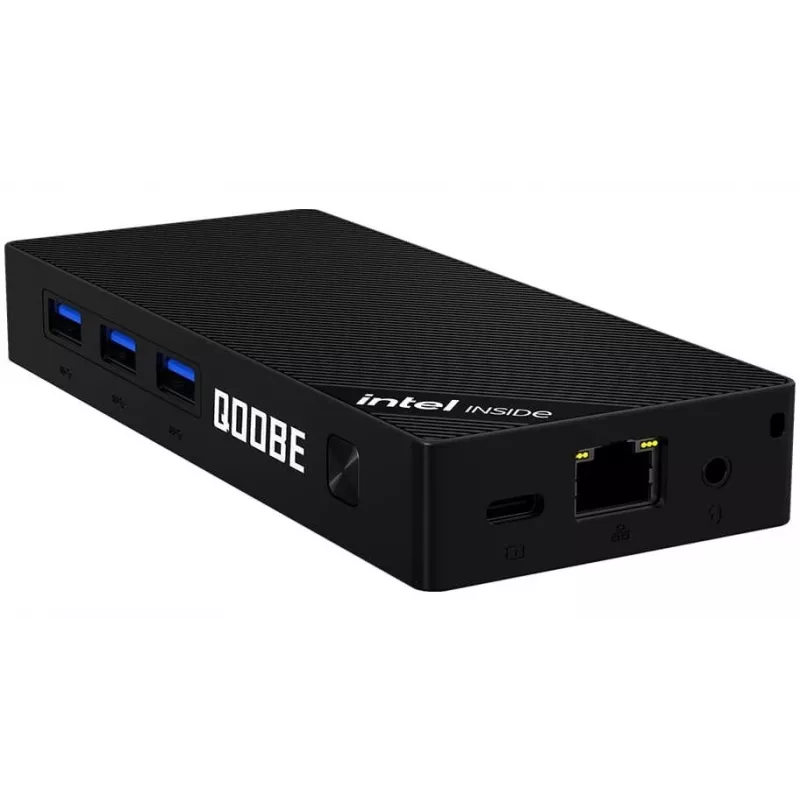 Mini PC Qoobe SUC N150/12GB/SSD 512GB/Win 11 Pro preto