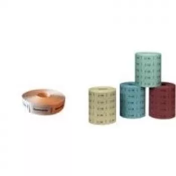 Rolo de bilhetes HERLITZ 10733368-000 — ficha de 1 euro, 1.000 unidades por rolo, tamanho 30 × 55 mm