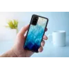 Capa de proteção iKins para Samsung Galaxy S20 — lago azul acabamento preto