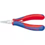 Alicate de pinça para eletrónica Knipex 115 mm alicate de precisão para trabalhos de montagem fina, por exemplo em eletrónica e mecânica de precisão – para agarrar, segurar e dobrar – dentado em caixa
