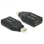 DeLOCK – Adaptador de vídeo/áudio – HDMI – HDMI, 19 pinos (W) – Mini DisplayPort (M) – (DisplayPort 1.1) – preto (65552)