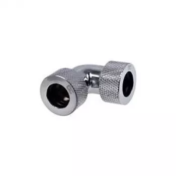 Alphacool HT 13mm conector roscado para HardTube 90° em L - serrilhado - cromado (17295)
