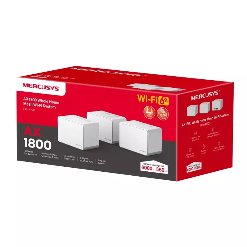 Mercusys AX1800 Sistema Whole Home Mesh WiFi 6