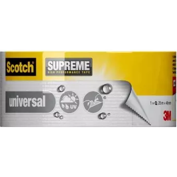 3M 4101 Fita de tecido, branca, 25 m x 48 mm