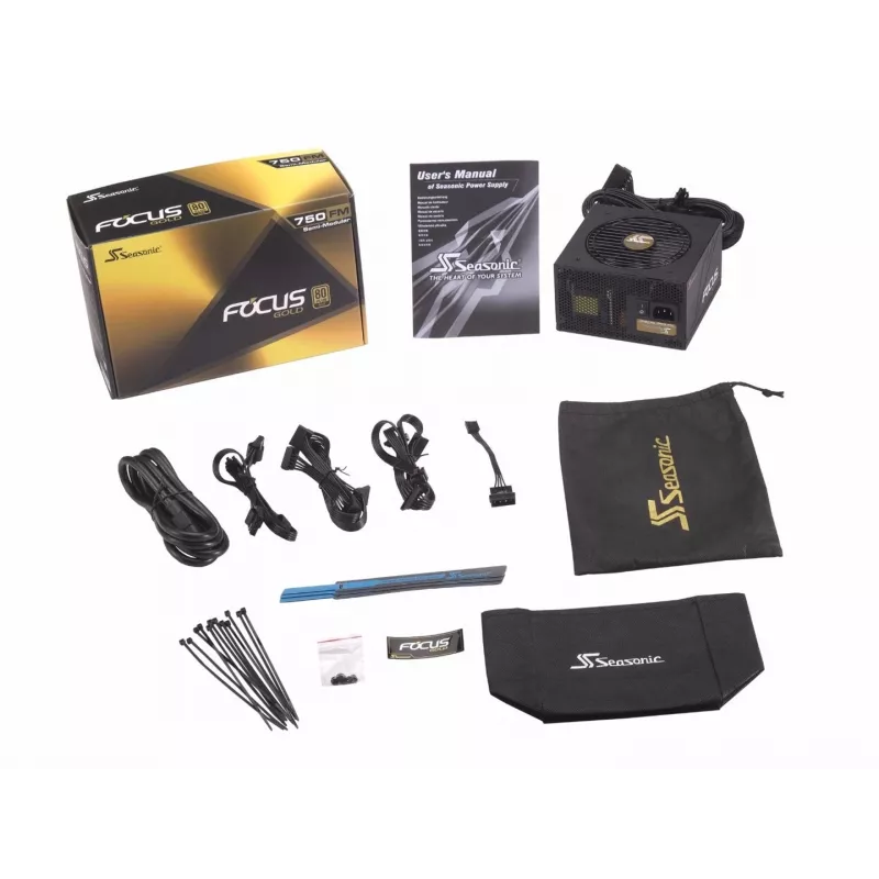 Fonte de alimentação Seasonic Focus Gold 750 750W