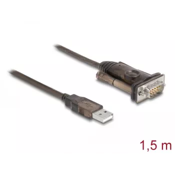 Adaptador USB 2.0 Type-A para série RS-232 D-Sub 9 pinos macho DeLOCK 62646