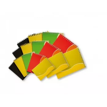 Caderno com encadernação em espiral SMLT, A7, 50 folhas, quadriculado