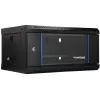 EXTRALINK LITE 4U 530X400 Armário de rack de parede preto com prateleira