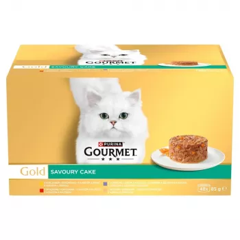 Purina Gourmet Gold Savoury Cake ração húmida para gatos 48x85 g