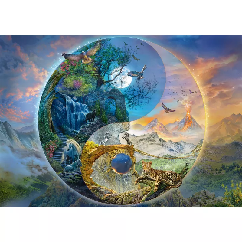 Silva Christoph: Yin & Yang, Bergwelt, puzzle 1000 peças