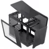Caixa de PC Jonsbo C6 MAX, caixa Mini, Micro-ATX, vidro temperado - preto