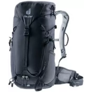 Mochila DEUTER Trail 16 SL preta – mochila de dia de 16 L compatível com hidratação, corte específico para mulher