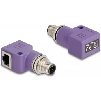 Adaptador de cabo DeLOCK 60679 M12 RJ45 violeta