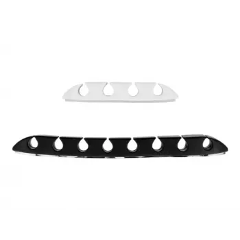 Fixador de cabos DeLOCK trapezoidal autoadesivo conjunto combinado 10 unid. preto branco