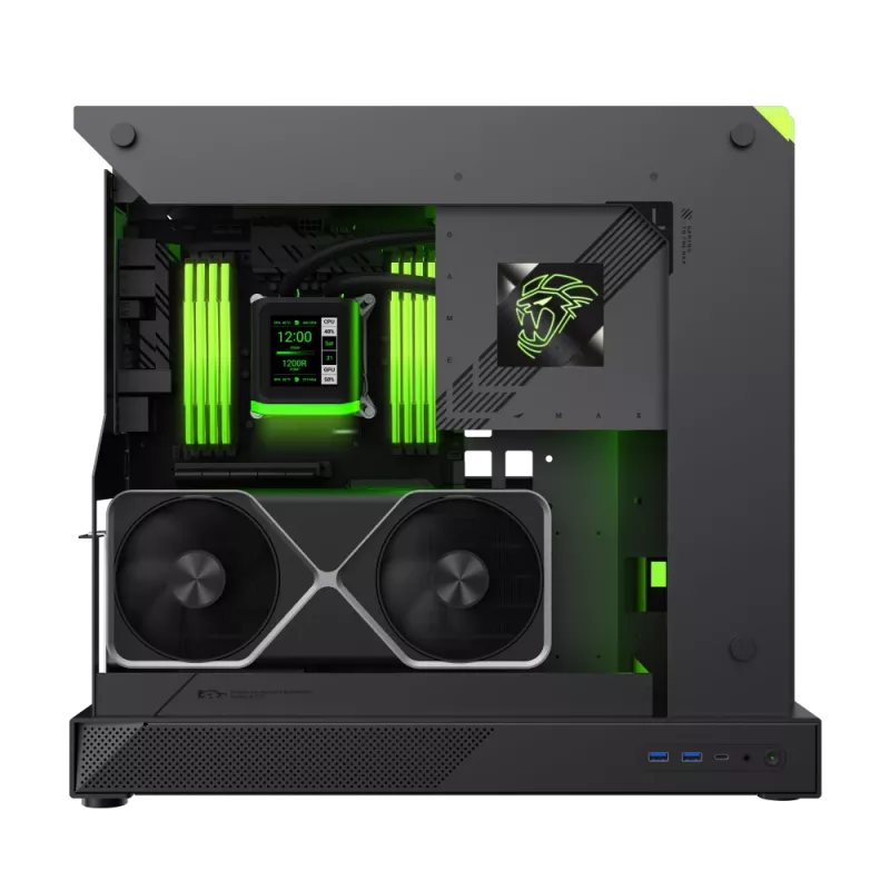 Caixa Gamemax | BLADE CONCEPT | preto | ATX | fonte de alimentação não incluída
