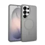 Capa Crong Hybrid Matte Magnetic para Samsung Galaxy S26 Ultra — TPU/PC, cinzento
