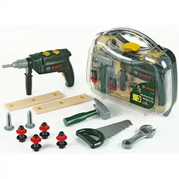 Mala com berbequim e ferramentas Bosch