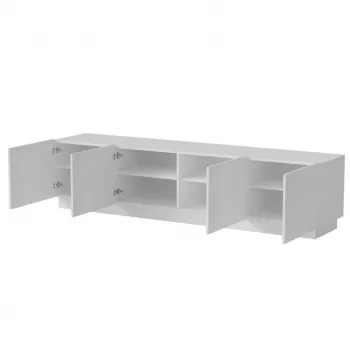 Móvel de TV cama meble LIVERTI 2000x420x480 mm, branco, tampo de aglomerado