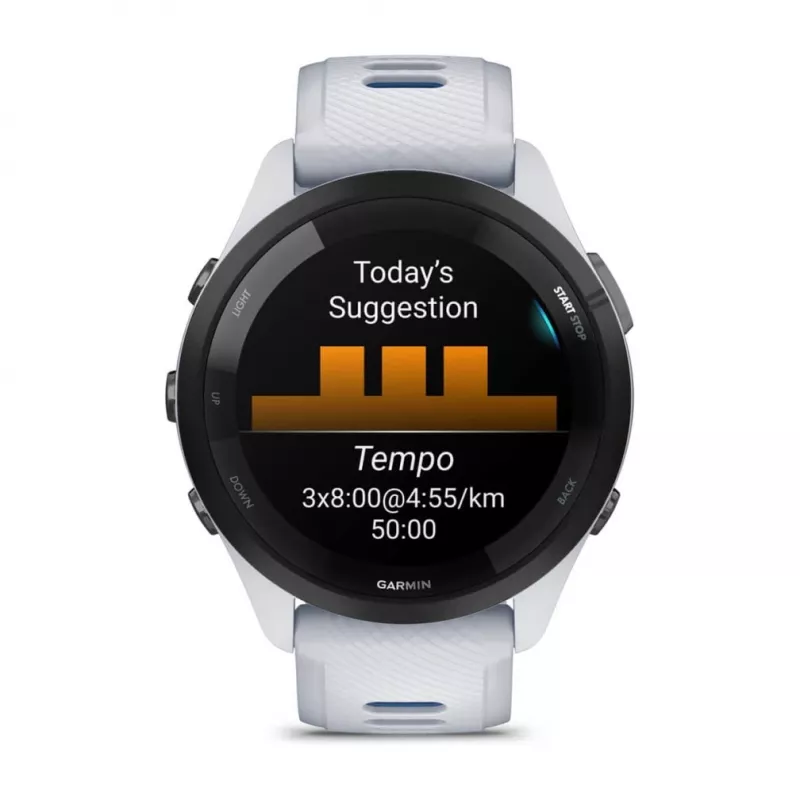 Smartwatch GARMIN Forerunner 265 — caixa em GFRP de 46 mm, AMOLED 1,3