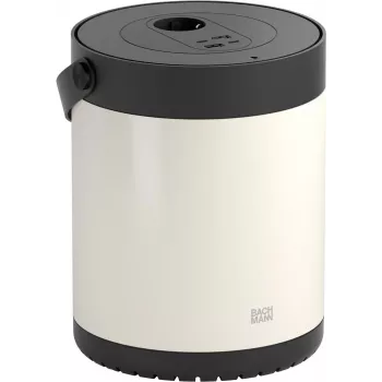 Régua de tomadas Bachmann MOV E com 1x tomada CEE 7/3 e 2x USB A/C, branco/preto