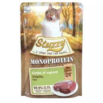 STUZZY Monoprotein Carne de vitela - Alimento húmido para gatos - 85 g