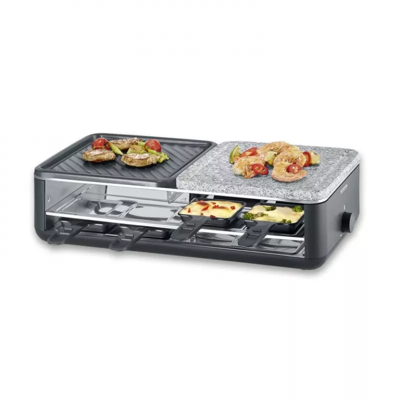 Grelhador de raclette Severin RG 2366 8 pessoas 1300 W preto