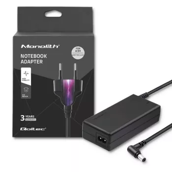 Fonte de alimentação para portátil Qoltec para Acer 65W 3,42A 19V 5,5x2,5 50016