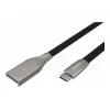 Cabo NATEC USB-C/A 2.0 1m prati 1m preto metal