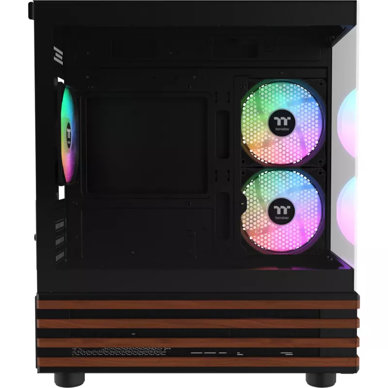 Micro Tower PC Thermaltake View 170 WS ARGB — micro caixa, preto, suporta fonte de alimentação PS2, 2x ventoinhas laterais de 120 mm + 1x ventoinha traseira de 120 mm, HDD de 2,5/3,5 polegadas