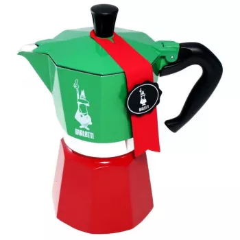 Bialetti Moka Express Italia 6TZ (300 ml) vermelho-verde