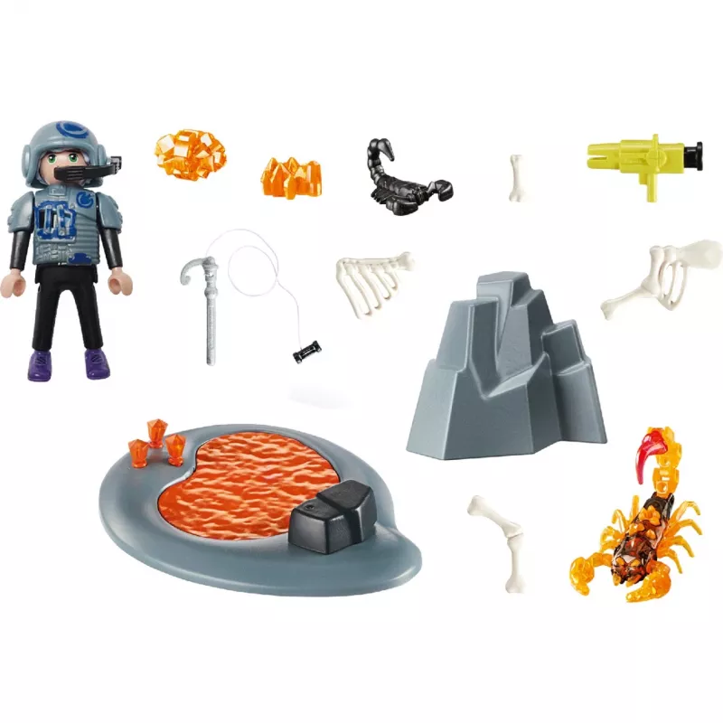 Playset Playmobil Dinos 70909 conjunto de brinquedo de aventura com dinossauros