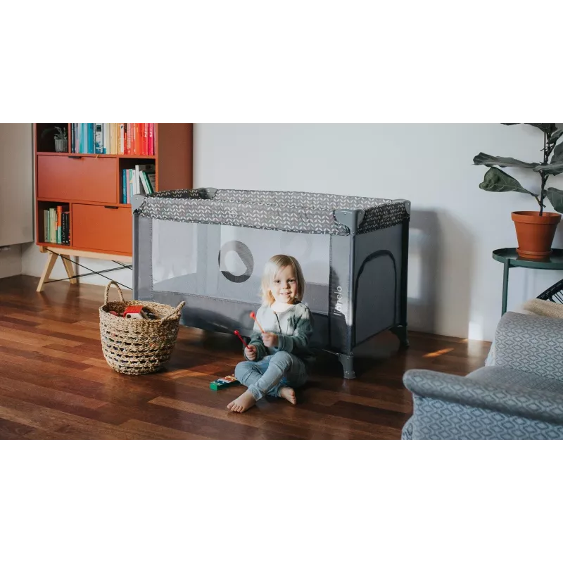 Lionelo Stefi Concrete Multicolor - Berço de viagem 2 em 1