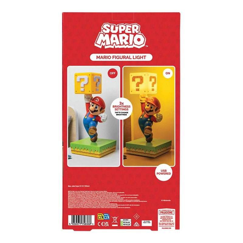 Candeeiro de mesa Paladone Super Mario Diorama Light — diorama iluminado decorativo para secretária ou prateleira