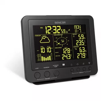 Estação meteorológica digital Sencor SWS 9700 preto