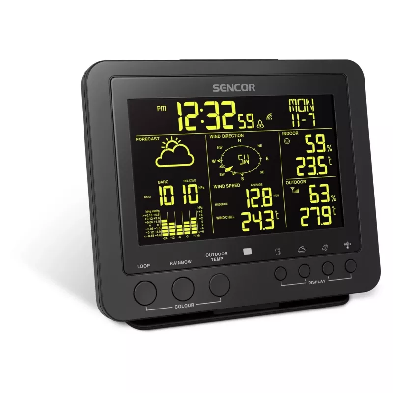 Estação meteorológica digital Sencor SWS 9700 preto