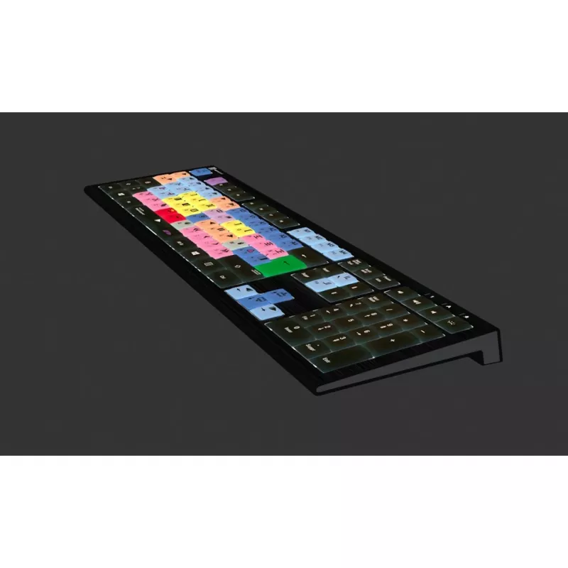 Teclado Logickeyboard LKB-MCOM4-A2PC-FR USB AZERTY francês preto (LKB-MCOM4-A2PC-FR)