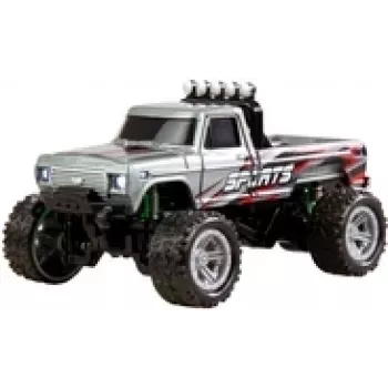 Monstertruck radiocomandado Amewi DieCast 1:64 RTR, cinzento, escala 1:64